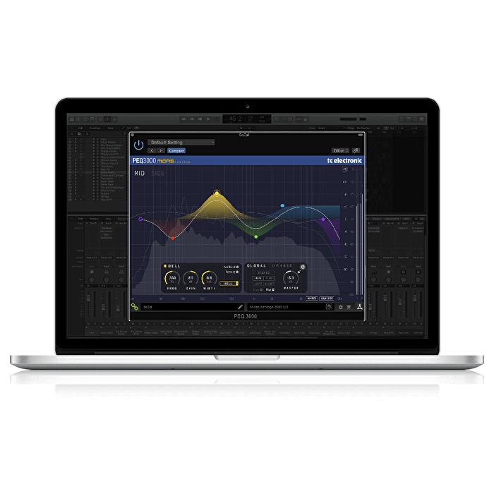 TC ELECTRONIC PEQ 3000-DT Midas Parametrik EQ Plug-In Hardware Kontrol Arayüzü